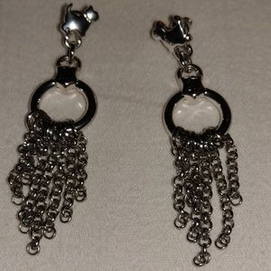 Juicy couture dangling dog earings